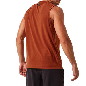 Breathable Best Sale <b>Mens</b> Fitness Tank Tops for Bodybuilding Casual <b>Ribbed</b> Cotton Elastic Knitted <b>Vest</b> Breathable Gym Singlet - Product Image 2