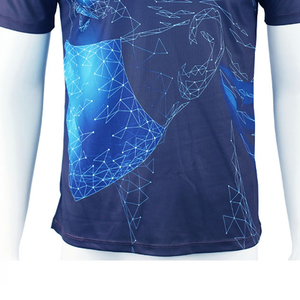 Buen Material Oem Service Factory Rate Mejor fabricante profesional Transpirable Ringer Diseño único 3D Impreso Camisetas para hombres - Product Image 3