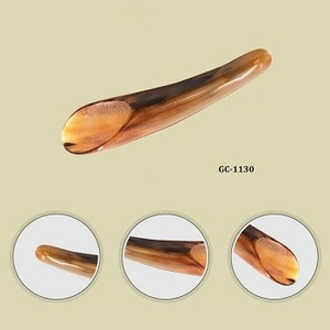 Corne Gua Sha Outil de massage facial Corne de buffle écologique Guasha Bâton pour l'acupuncture Grattage Style ange - Product Image 3