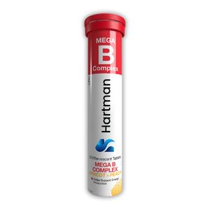 Mega Complejo B en Tabletas Efervescentes, 20 Unidades, Sabores a Albaricoque y Melocotón, Apoyo Energético para Adultos y Adolescentes, Cápsulas en Polvo - Product Image 3