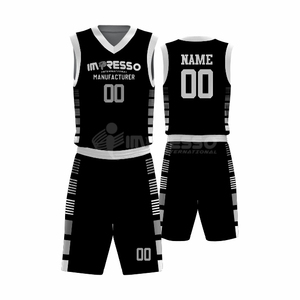 Ensemble d'uniformes de basketball sans manches grande taille de qualité supérieure, 100 % polyester, séchage rapide, tissu doux et durable, logo personnalisé, nouveau, sublimé - Product Image 1
