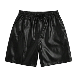 High Quality Custom <b>Leather</b> <b>Shorts</b> Custom Workout Fitness <b>Men's</b> Casual With Pocket Comfortable New Arrival <b>Leather</b> <b>Shorts</b> - Product Image 1