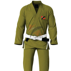 Costume d'arts martiaux brésilien Jiu Jitsu Kimono en coton BJJ pour adultes avec logo personnalisé couleur et taille - Product Image 2