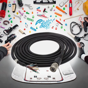 High Speed Sport IO <b>Cable</b> Industrial High Flexible 12 Pin Hirose <b>Camera</b> Trigger Power Cord HR10A-10P-12S IP65 - Product Image 4