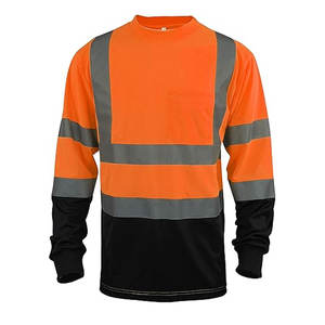 Camisas de alta visibilidad para hombres y mujeres Clase 3 Hi Vis Camisas de manga larga Construcción Reflectante Camisas DE SEGURIDAD Durable Meet ANSI - Product Image 3