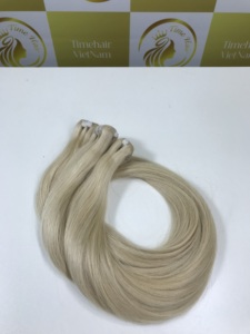 Hueso natural vietnamita recto para peluca frontal y tejidos vendedores al por mayor Super doble dibujado Human Genius Machine WEft - Product Image 5