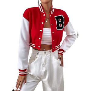 Stylish <b>Women</b> Varsity <b>Jacket</b> 2025 Trending Oversized Bomber <b>Jacket</b> Custom Letterman Wholesale College Style Fashion Streetwear - Product Image 1
