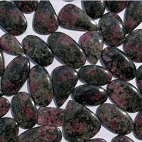 InfinityStones Cabochon d'Eudialyte Naturel Fait Main, Pierre Semi-Précieuse en Vrac pour la Fabrication de Bijoux, Guérison, Prix de Gros, Cristaux