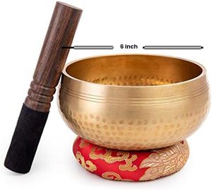 Ensemble de bols chantants tibétains 100% fait à la main népal bol sonore ensemble de méditation Yoga Chakra guérison méditation cadeaux Unique - Product Image 6