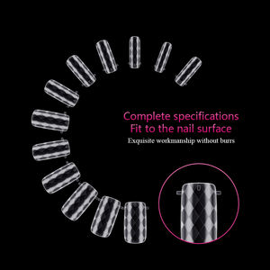 <span class=keywords><strong>BQAN</strong></span> personalizado diamante almendra corto Sistema de uñas de doble forma molde de extensión puntas de uñas artificiales de lujo uñas postizas de doble forma - Product Image 4