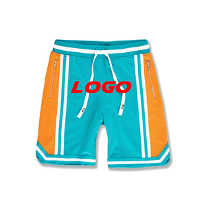 Short de basket-ball en maille de sport ample d'été personnalisé Short pour homme Short en maille de basket-ball imprimé de mode décontractée - Product Image 4