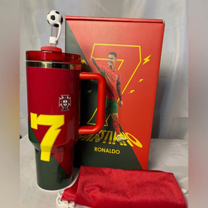 Mug isotherme en acier inoxydable avec logo personnalisé Football Star 7, double paroi, isolation sous vide, sans BPA, avec boîte cadeau - Product Image 2