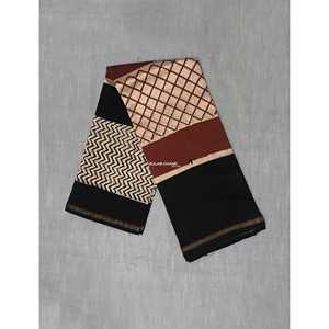 Dupatta Ligera de Algodón Chanderi con Estampado Étnico para Niñas, Elegante Chal/Bufanda con Hojas Dibujadas a Mano para Fiestas y Uso en Verano - Product Image 2