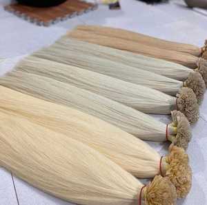 Extensiones de cabello humano de punta plana de calidad de doble dibujado, cabello crudo vietnamita de 30 pulgadas, rizo de onda profunda suelto, paquete disponible - Product Image 2