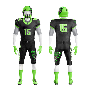 Camiseta y pantalones de fútbol americano personalizados, diseño de sublimación completa, número de nombre personalizado, ropa de equipo, fábrica OEM - Product Image 4