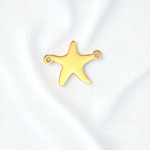 Charmes poisson étoile faits à la main en argent sterling pendentif personnalisable faisant des bijoux - Product Image 6