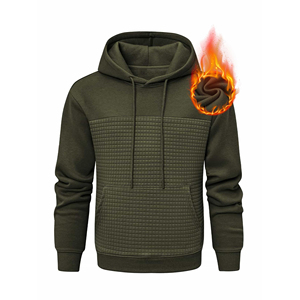 High Quality <b>Thick</b> <b>Fleece</b> Men's Hoodies Custom Logo Embroidered Streetwear Plus Size Blank Plain Sweatshirts with High Print - Product Image 1