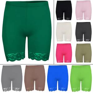 กางเกงกีฬาขาสั้นเอวยางยืดสำหรับผู้หญิงพร้อมโบว์ลูกไม้ระบายอากาศได้ดีซักสีได้เป็นมิตรกับสิ่งแวดล้อมทุกขนาด - Product Image 6