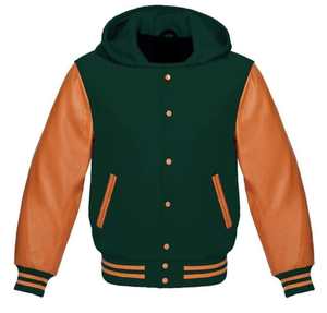 Veste universitaire Letterman de baseball personnalisée de haute qualité du fabricant OEM décontracté chenille broderie cuir manches coton - Product Image 1