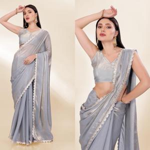 Saree indien de qualité supérieure pour femmes avec un tissu riche et de beaux embellissements parfaits pour les mariages et les occasions festives - Product Image 5