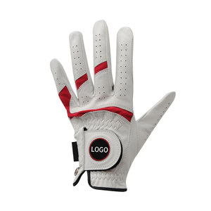 Gants de golf en cuir de mouton Cabretta de haute qualité Logo personnalisable véritables poignées antidérapantes en gros Sports de haut niveau - Product Image 6