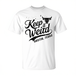 T-shirt Austinite Pride 'Keep Austin Texas Weird' – Design Promozionale per i Residenti Orgogliosi di Austin - Product Image 3