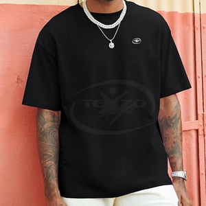 2025 último verano Boxy camiseta diseño logotipo personalizado algodón poliéster Ajuste de gran tamaño al por mayor - Product Image 2