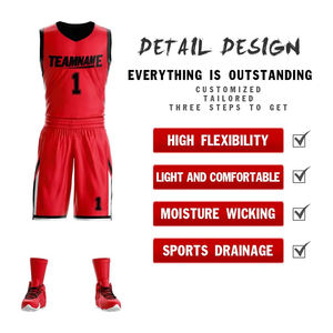 ชุดเครื่องแบบบาสเก็ตบอลยูนิเซ็กซ์ยอดนิยมวัสดุระบายอากาศได้ดีที่สุดพิมพ์โลโก้ขายตรง - Product Image 4