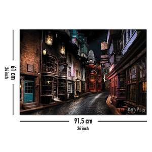 For Harry Potter Diagon Alley <b>Canvas</b> Poster Black Frame <b>Wall</b> Decor - Product Image 4