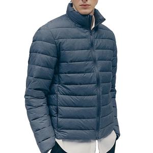 Blouson d'hiver matelassé pour homme de qualité supérieure, fermeture éclair sur le devant, couleur unie, réfléchissant, sécurité, haute visibilité, luminescence nocturne, chaud, matelassé - Product Image 1