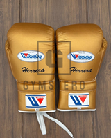 Gants de boxe en cuir véritable de haute qualité, personnalisables, légers, à doigts entiers, avec lacets, sangle de poignet réglable et fermeture auto-agrippante