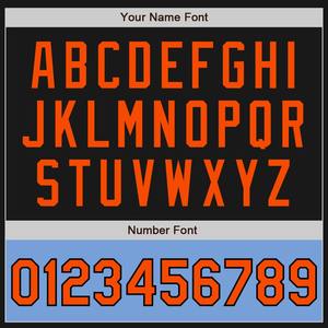 Personalizado Negro Naranja-Azul Claro Bomber Varsity Letterman Dos Tonos Cremallera Chaqueta Cortavientos vintage Hombres Varsity Jacket - Product Image 3