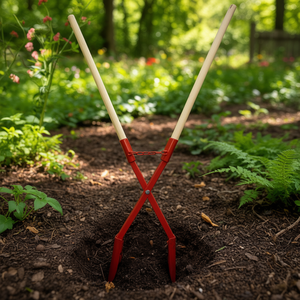 Pioche à trous de poteaux Earth Hole Digger Taille 1 200 x 150/110 mm avec 2 poignées en bois de frêne - Product Image 3