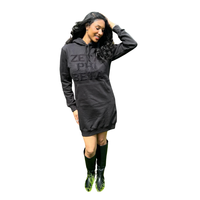 Robe sweat avec lettres Zeta Phi Beta en chenille à manches longues pull à capuche robe vie grecque vêtements pour sororité femmes