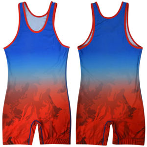 Singlet de lutte personnalisé pour hommes, respirant, avec logo personnalisé, vente en gros, nom d'équipe et joueur personnalisés, compétition - Product Image 6