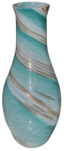 Décoration d'intérieur de luxe Tammaro Home Twist Teal en verre de Murano, design artisanal italien haut de gamme - Product Image 2
