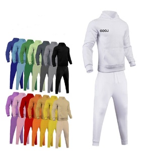 Chándal de lana de talla grande personalizado a la moda para hombre, jersey de empalme de gran tamaño liso, chándal en blanco para invierno, novedad - Product Image 4