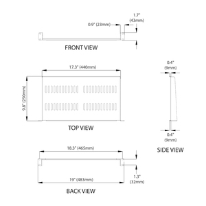 10 inch Độ sâu 1U thông hơi máy chủ giá kệ cho 19 inch nó Mạng tủ <span class=keywords><strong>rack</strong></span> - Product Image 3