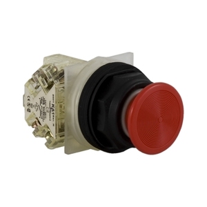 สวิตช์กดปุ่ม SCHNEIDER ELECTRIC Harmony 9001SK ขนาด 35 มม. แบบเห็ดพลาสติกสีแดง พร้อมสปริงรีเทิร์นขนาด 30 มม. รุ่น 9001SKR4RH13 - Product Image 1