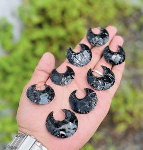 Collier de pierre de guérison à pointe de flèche en obsidienne noire de luxe pour le nettoyage et la protection de l'énergie disponible à un prix raisonnable - Product Image 3