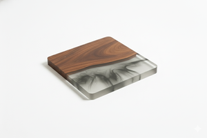 Posavasos Ecológicos de Resina y Madera Natural, Posavasos Hechos a Mano con Resina Epoxi, Resistentes a los Arañazos y al Calor - Product Image 2