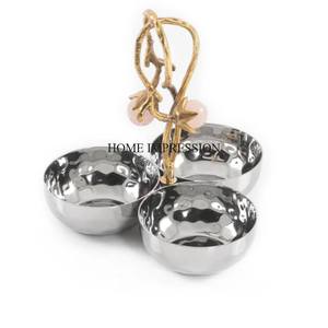 Aluminio fundido más elegante diseñador único último patrón llegada Hogar y Hoteles centro de mesa y decoración cuencos para servir - Product Image 3