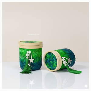 Handmade Eco-Friendly Modern Circle Storage <b>Basket</b> | Ramadan Eid <b>Gift</b> Set Packaging Multi-Purpose Islamic Holiday Souvenirs - Product Image 3