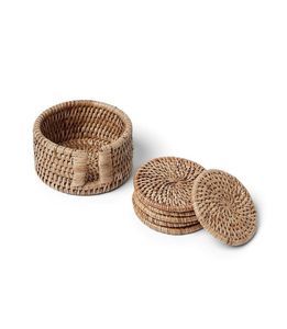 Posavasos de Alta Calidad y Tamaño Personalizado a Precio Económico con Tapete de Ratán Tejido a Mano, Posavasos de Ratán en Venta - Product Image 1