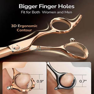 Ciseaux à cheveux incurvés haute performance, ciseaux de salon incurvés, ciseaux de coiffure pour barbier - Product Image 3