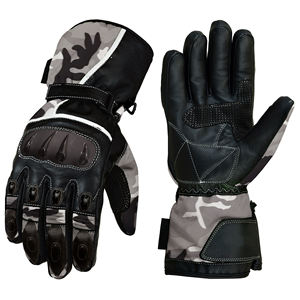 Guantes de Motociclismo con Logotipo Personalizado, Cuero Genuino, Dedos Completos, para Deportes de Invierno al Aire Libre - Product Image 6