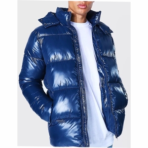 Vestes pour hommes Veste en duvet à col montant mince tendance pour hommes Duvet de canard blanc Printemps et automne Vestes décontractées légères et chaudes - Product Image 1