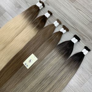 Gros Top Arrivée Brut Vierge Droite Colorée Double Dessiné Cuticule Aligné Vietnamien En Vrac Cheveux Humains - Product Image 5