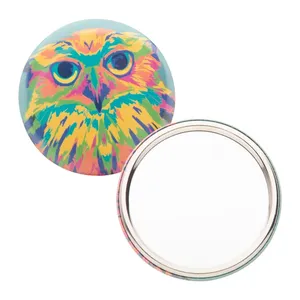 Personalized Pocket BeautyBadge <b>Mirror</b> Promotional Merchandising Item - Product Image 1