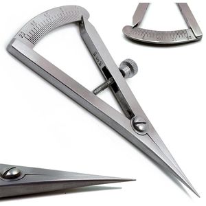 Calibrador de medición Castroviejo de construcción Premium, rango de medición de 0 a 20mm, instrumentos de Cirugía de acero inoxidable alemán - Product Image 1